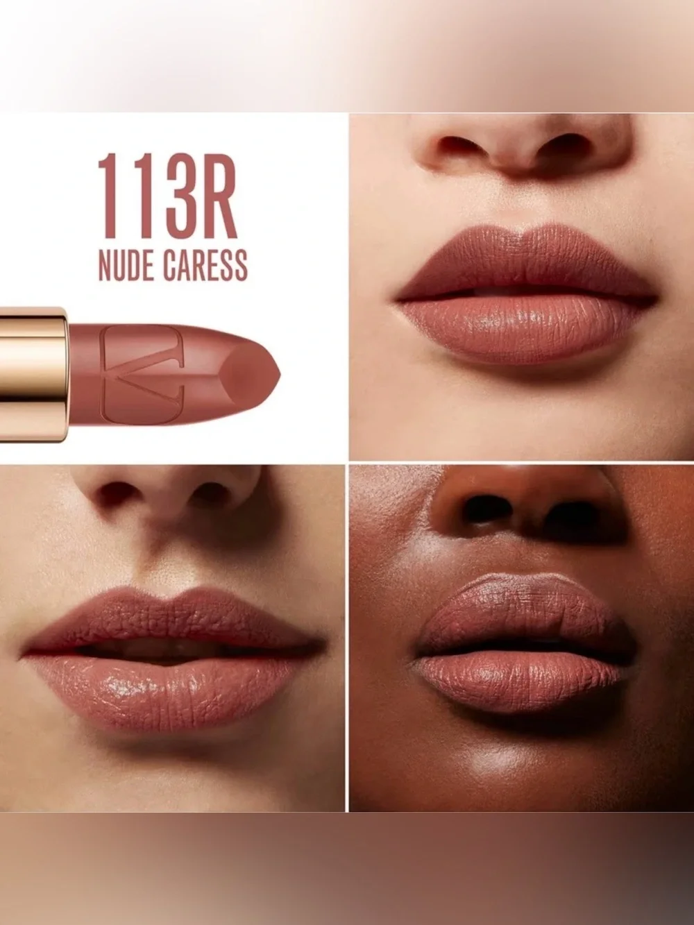 Valentino Rosso Valentino Satin Lipstick — 113R Nude Caress shade